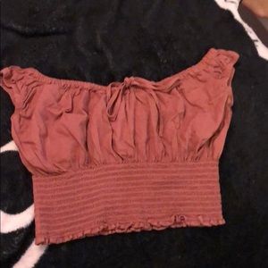 Brandy Melville rare rose colored crop top